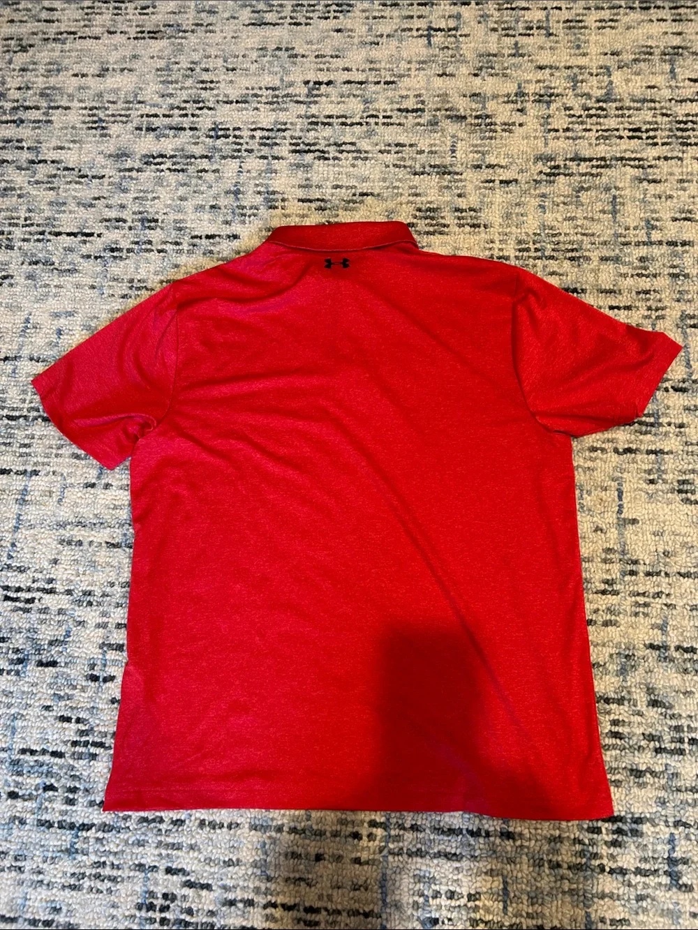 Under Armour Men’s Red Heather Polo Shirt sz L - Picture 5 of 5